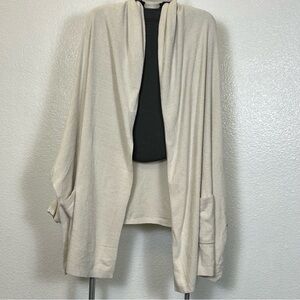 Barefoot Dreams CozyChic Ultra Lite Blanket Wrap Almond Color Size L/XL